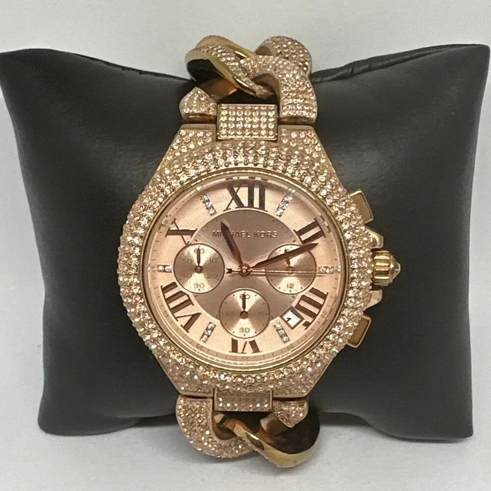 Michael Kors Camille MK3196 Women's Rose Gold Analog Dial Quartz Watch HME697